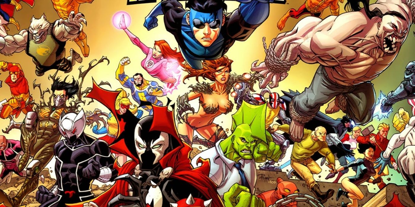 Spawn crossing over into the Invincible universe.