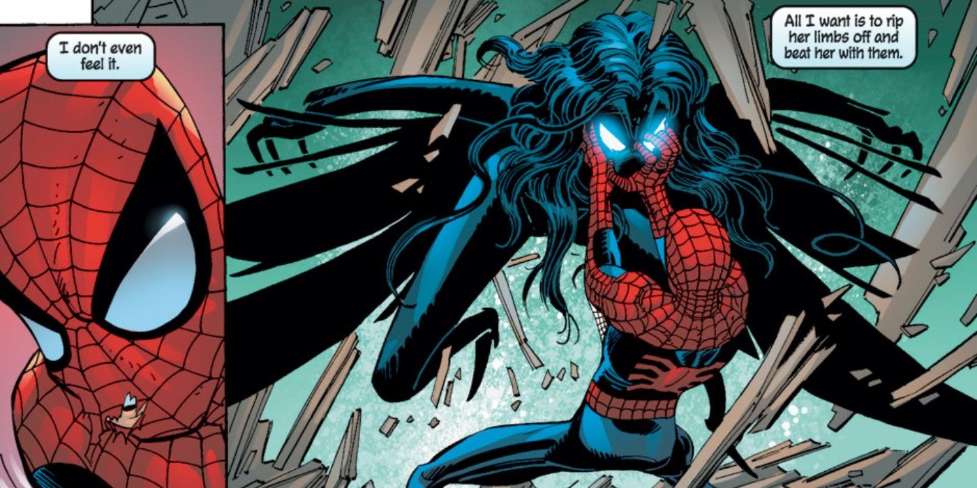 Spider-Man fighting Shathra.