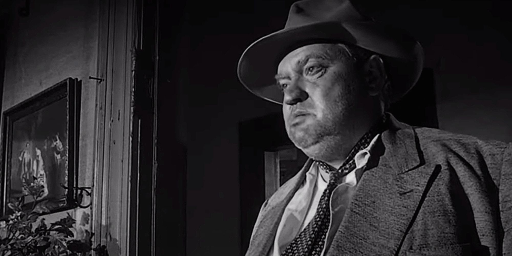 Orson Welles in Touch of Evil looking annoyed