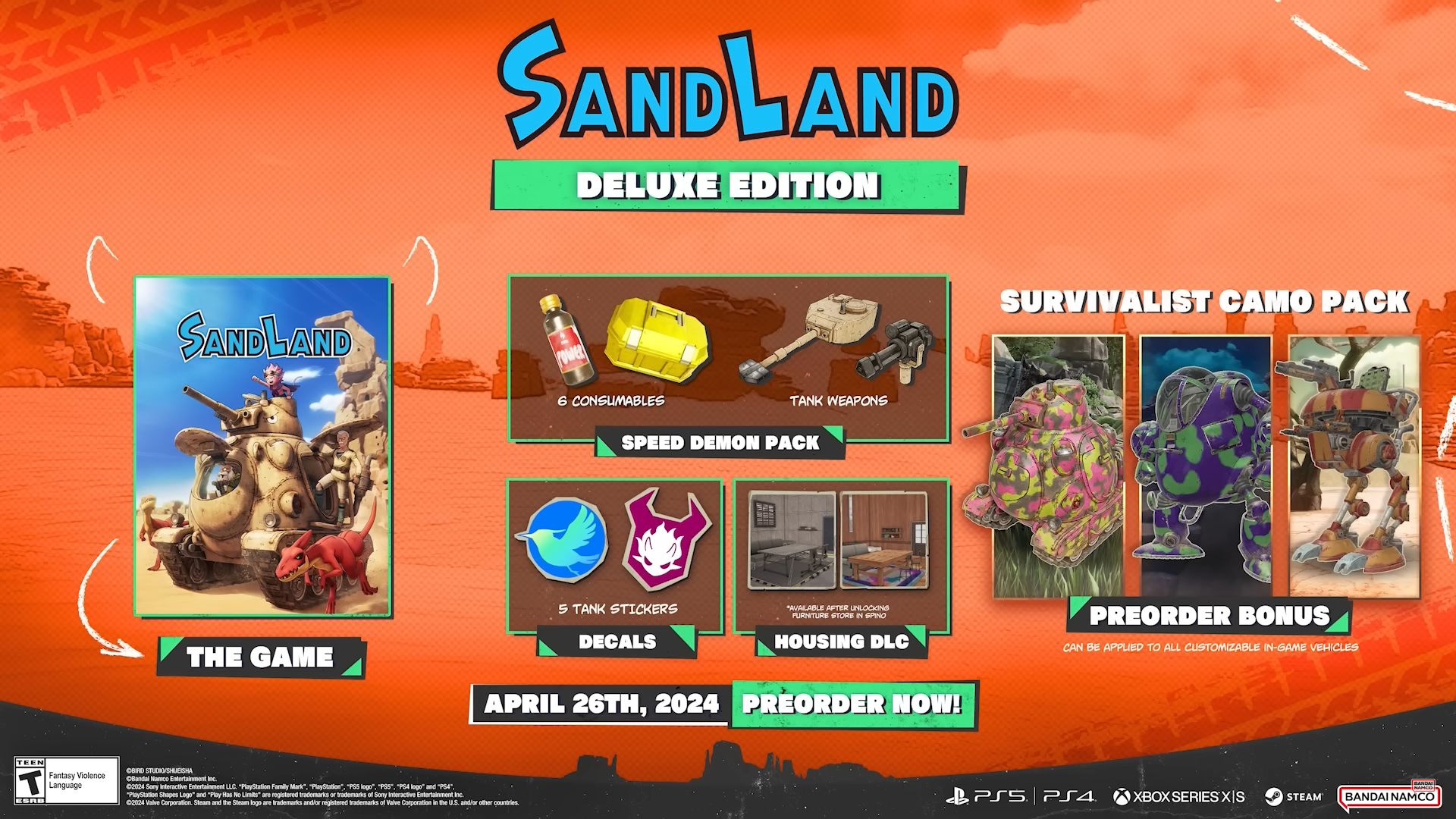 SAND LAND — Game Announcement Trailer 