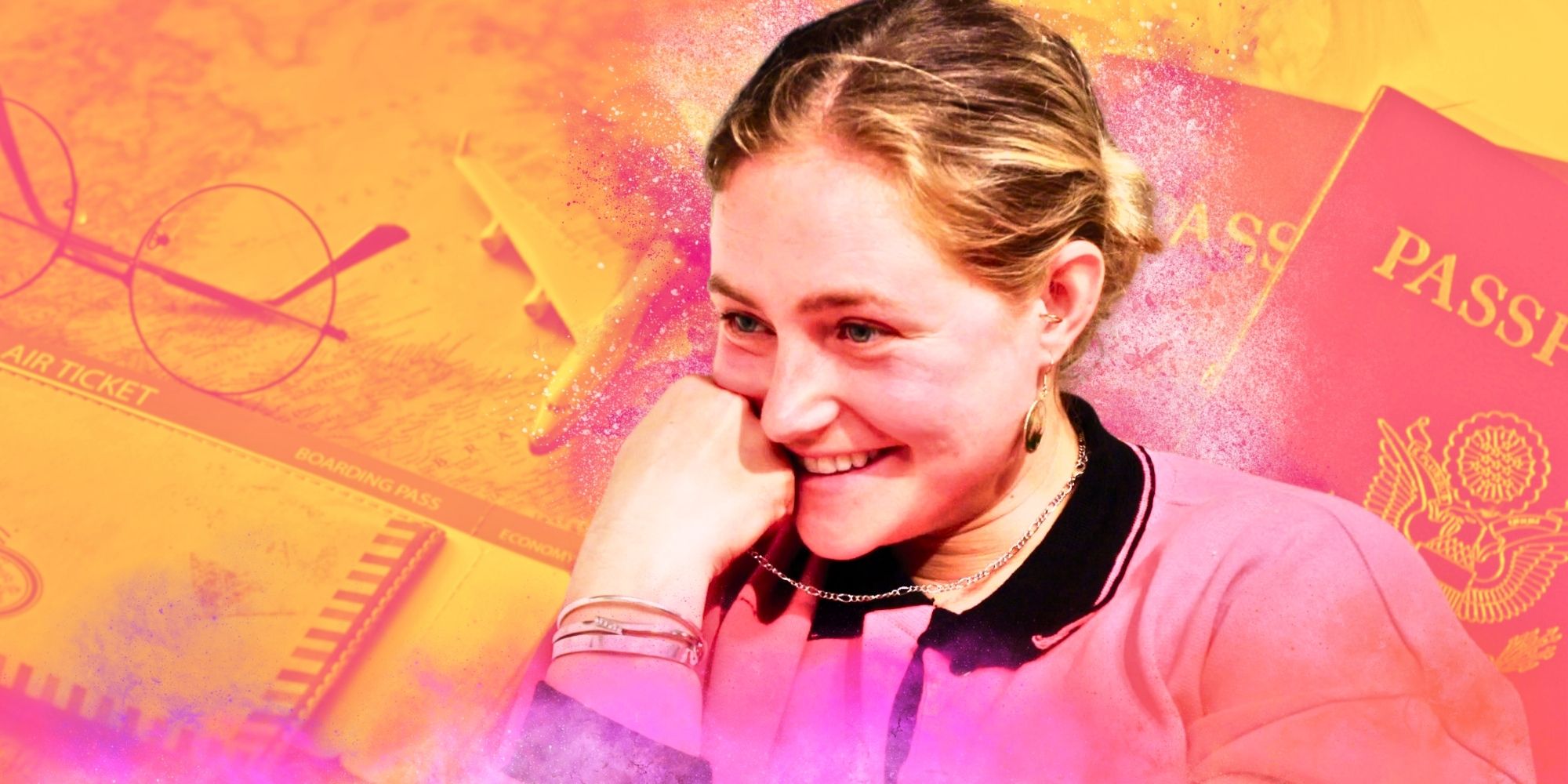90 Day Fiancé’s Dempsey Wilkinson with passports behind her