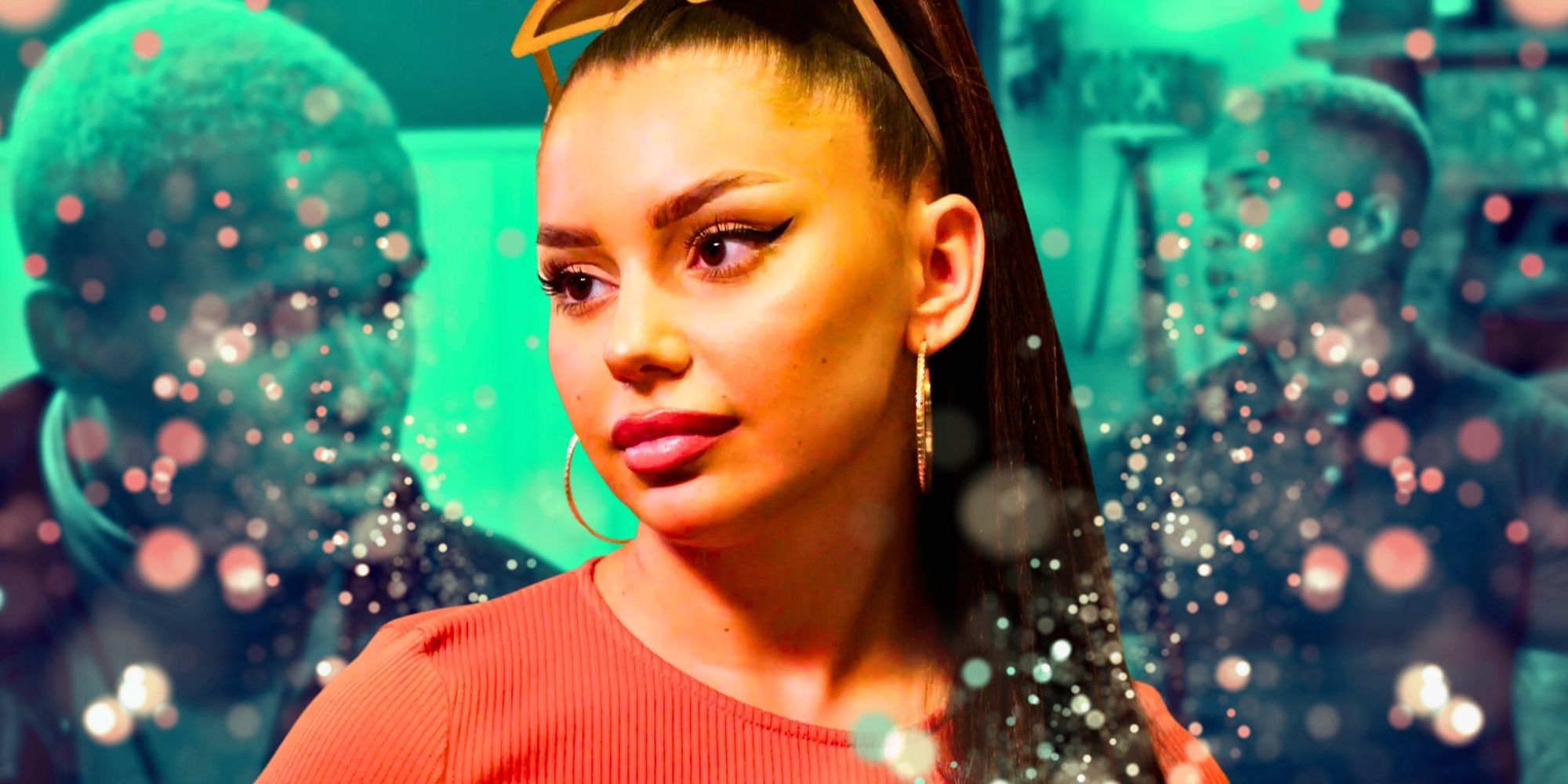 90 Day Fiancé's Miona with Jibri in the background