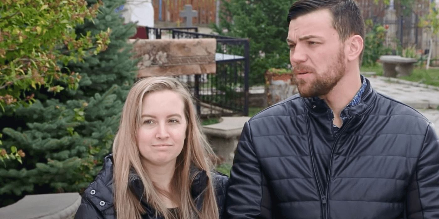 90 Day Fiancé Libby Potthast Andrei Castravet Standing in black jackets