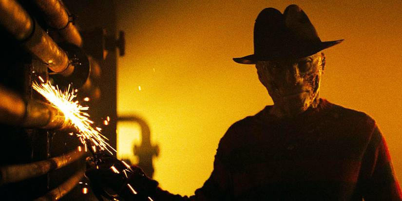 Freddy Krueger (Jackie Earle Haley) setting off sparks in the boiler room in A Nightmare on Elm Street
