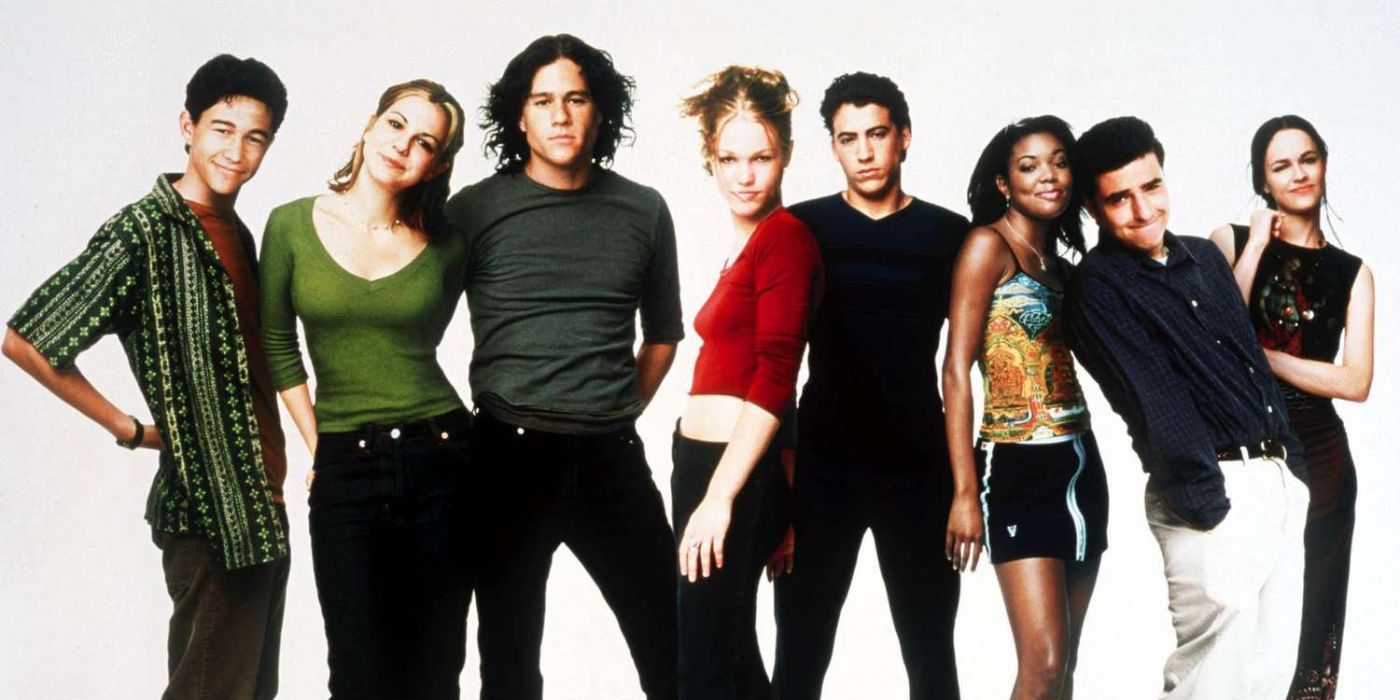 A promo still featuring the cast of 10 Things I Hate About You.