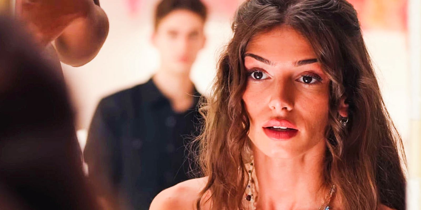 Natalie looks shocked when she sees Hardin in After Everything.