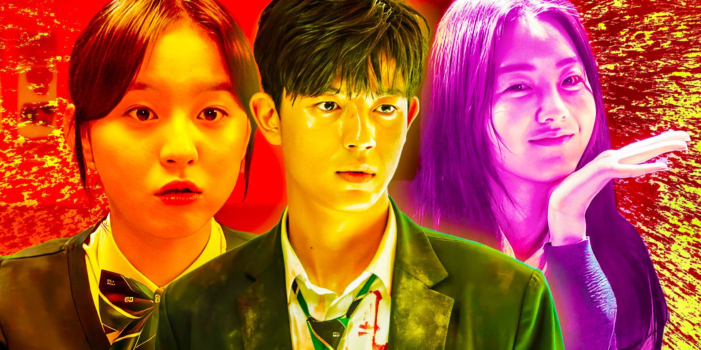 A custom image featuring On-jo, Su-hyeok, and Nam-ra in All of Us Are Dead