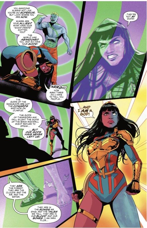 Amazons Attack #4 Yara Flor faces Count Vertigo and wins