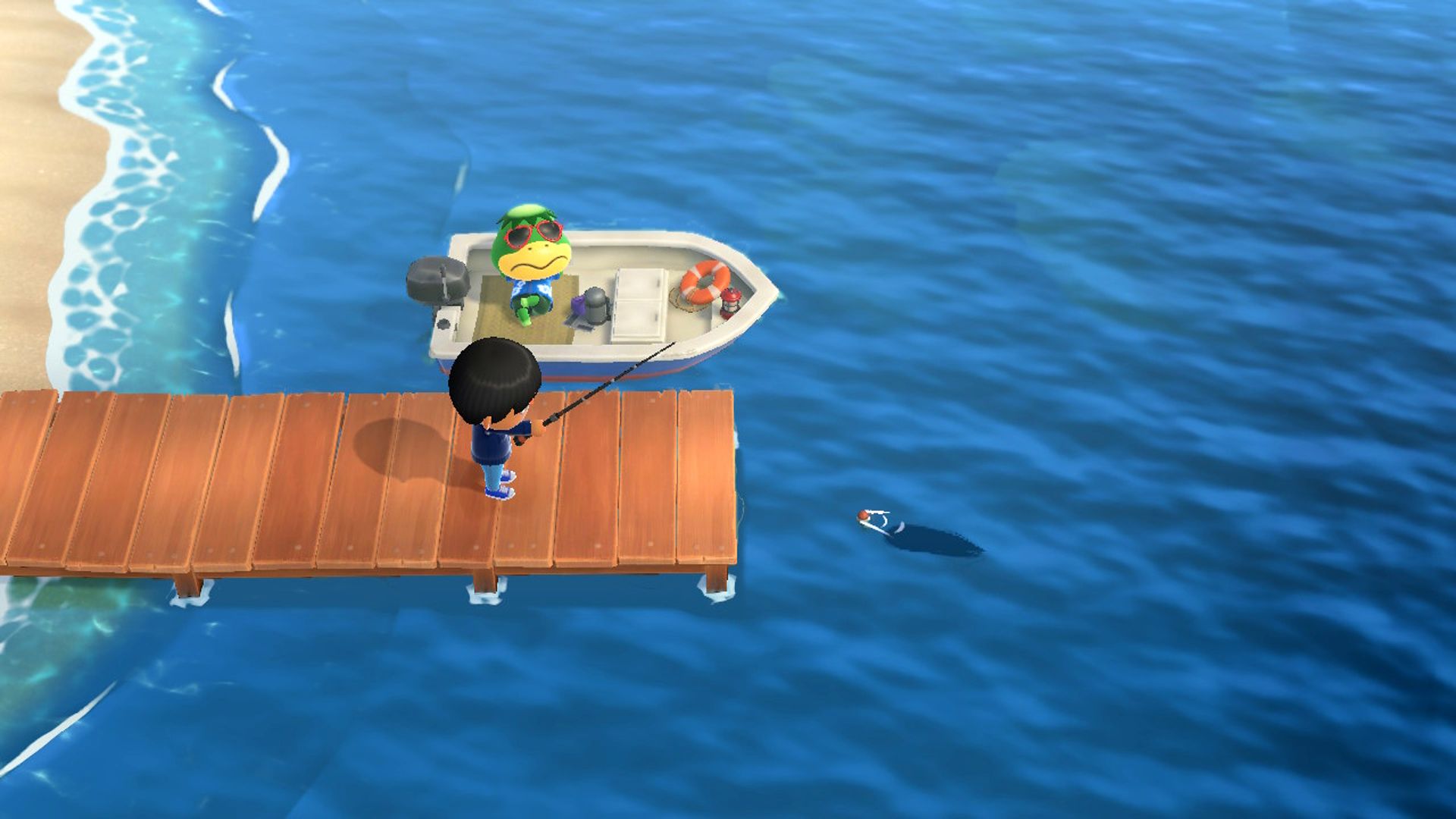 Fishing-boat flag - Uomasamaru III - Launch, Animal Crossing (ACNH)
