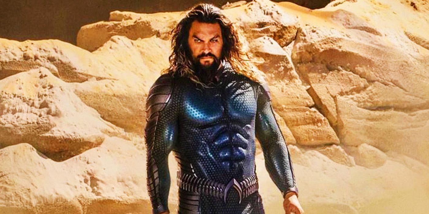 Aquaman in blue costume in Aquaman and the Lost Kingdom