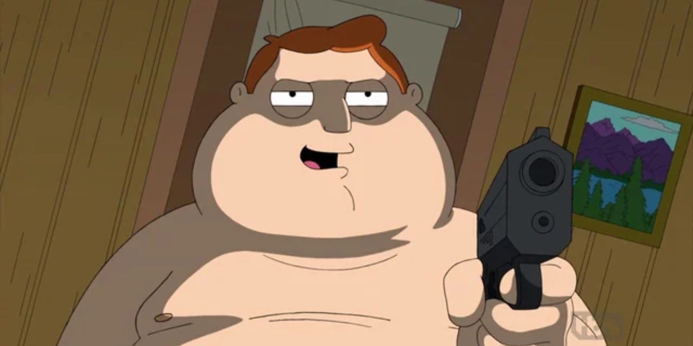 Barry holding a gun in American Dad
