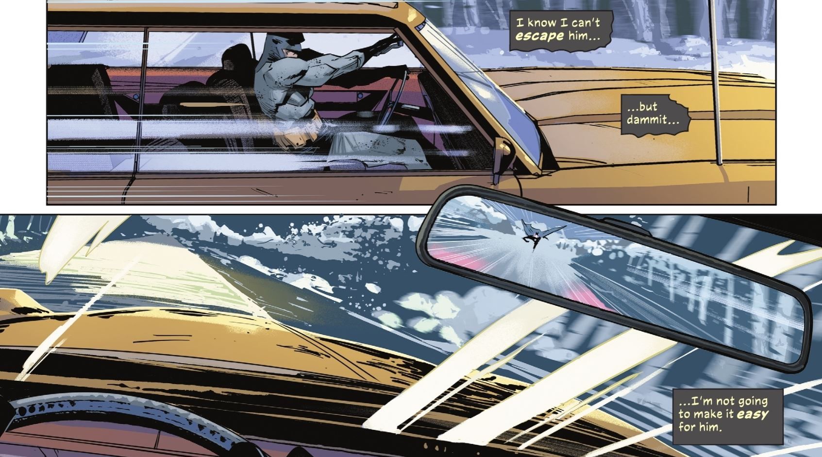 Batman Drives Away From Zur-En-Arrh DC