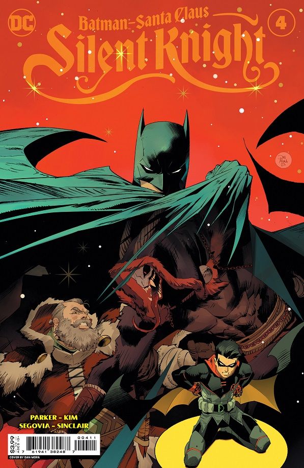 Batman Santa Claus Silent Knight #4 comic cover with Robin