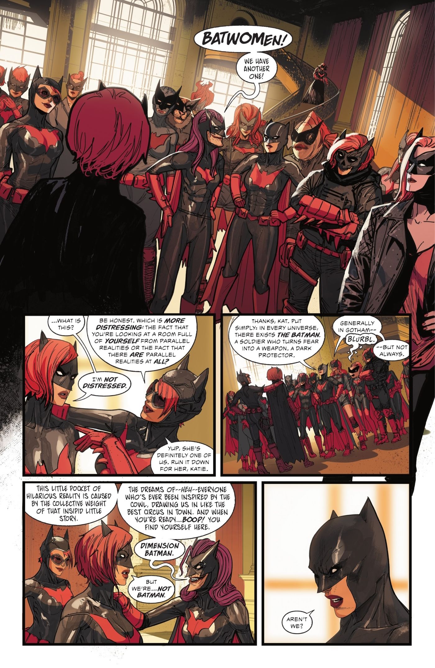 Outsiders #3, Batwoman confronts alternate versions of herself in &ldquo;Dimension Batman&rdquo;