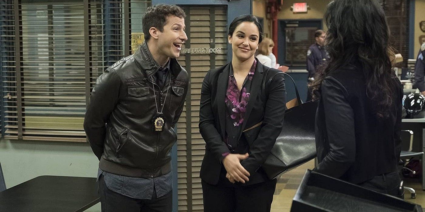 Amy and Jake talking to Rosa in Brooklyn Nine Nine