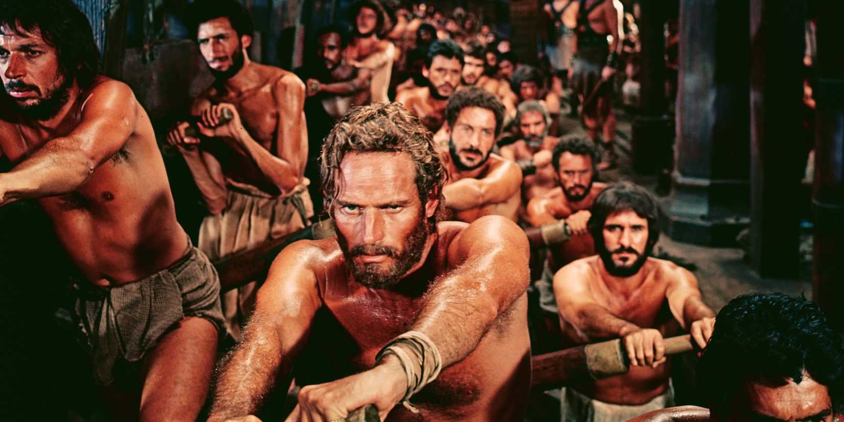 Ben Hur rowing in Ben Hur 1959