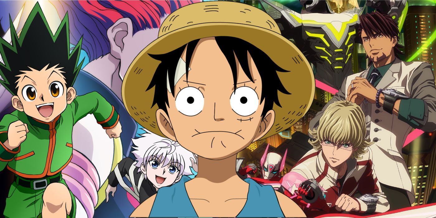 Best Shonen on Netflix featuring Hunter x Hunter, Tiger & Bunny, and Luffy from One Piece