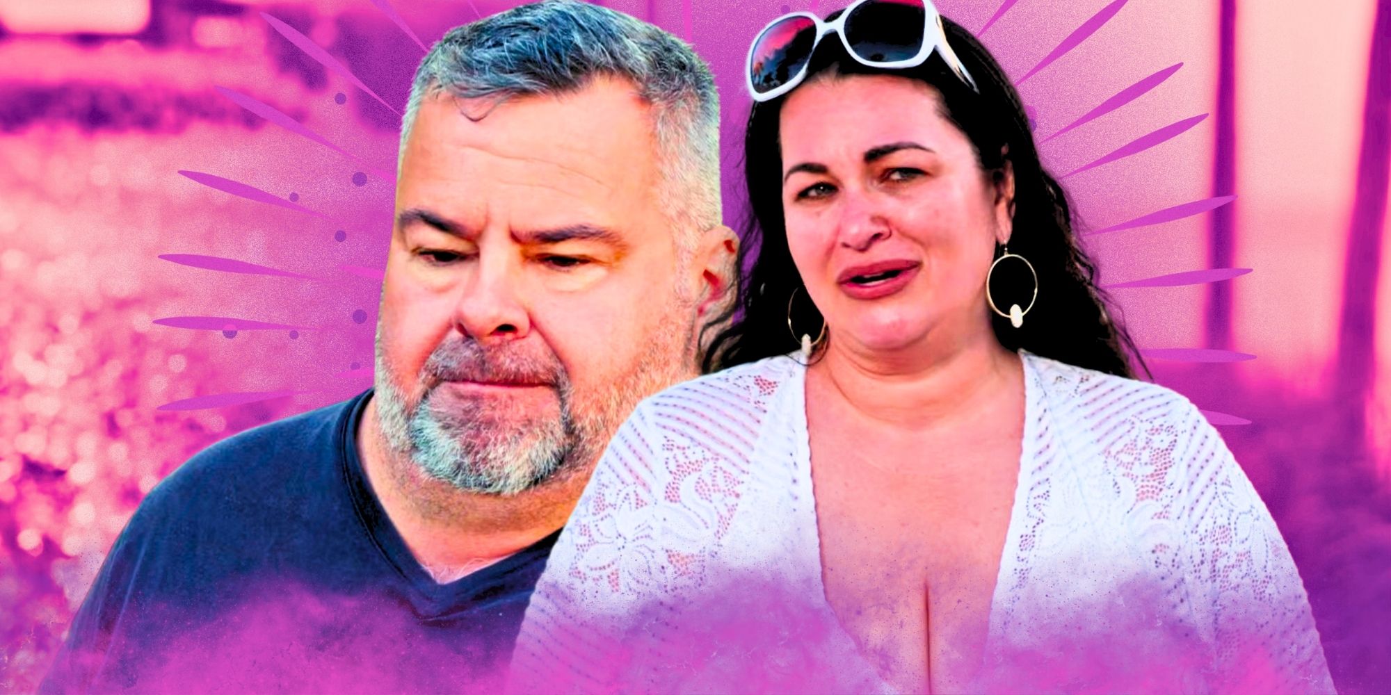 big ed brown molly hopkins montage pink and purple background