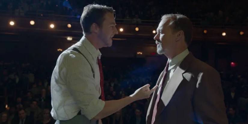 Ed Norton and Michael Keaton in Birdman