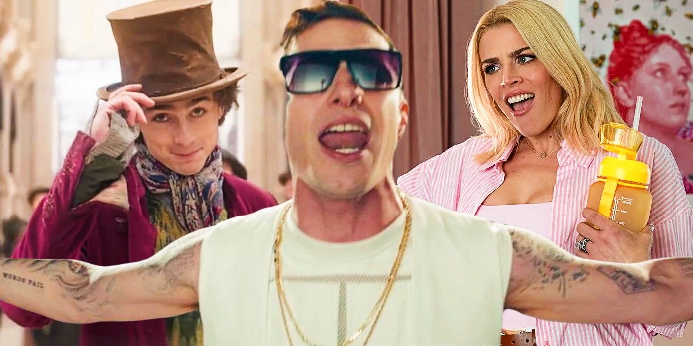 Blended image of Wonka, Popstar, and Mean Girls