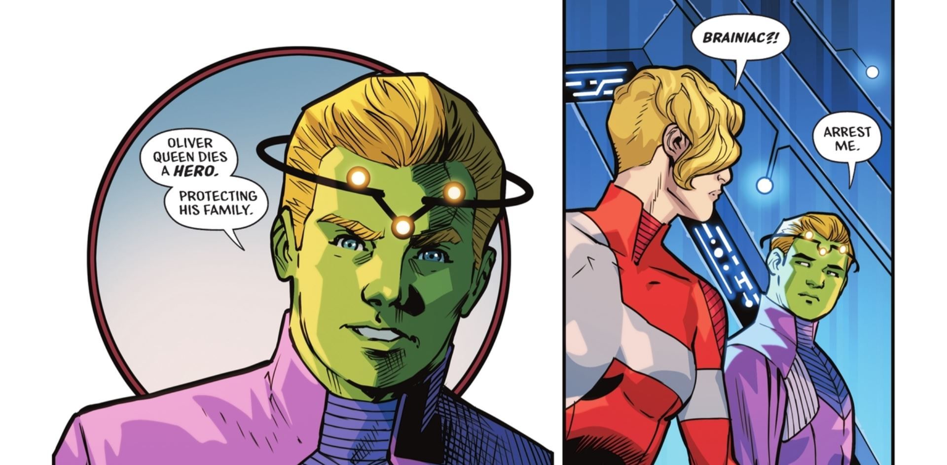 Brainiac Five on Green Arrow Final Fate DC