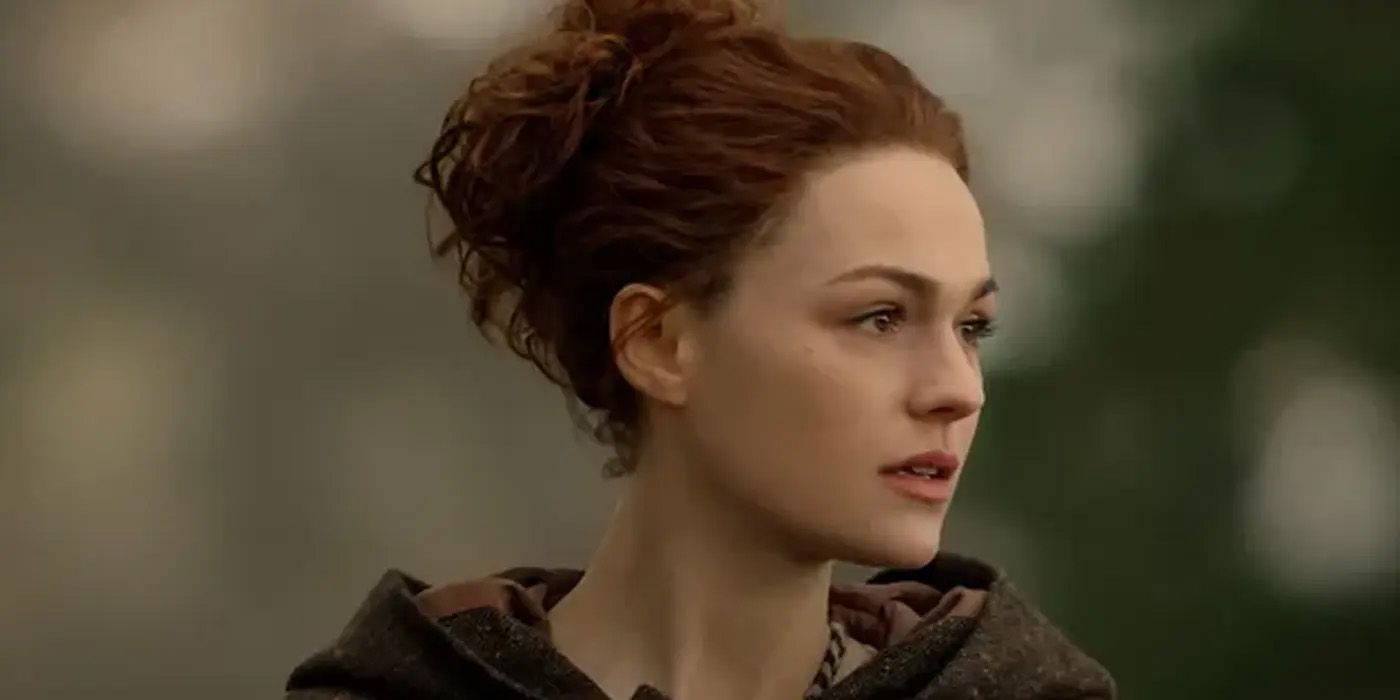 Brianna looking on in Outlander season 4