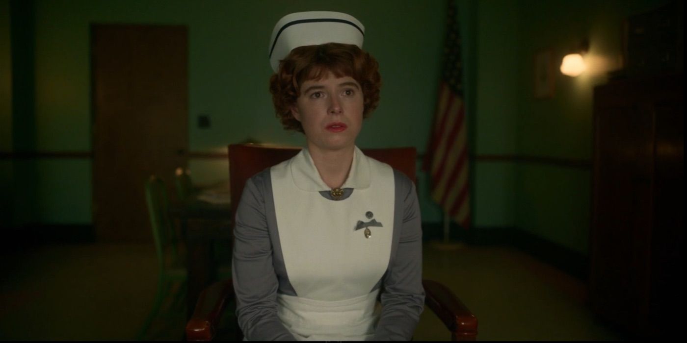 Jessie Buckley as Oraetta the nurse in Fargo