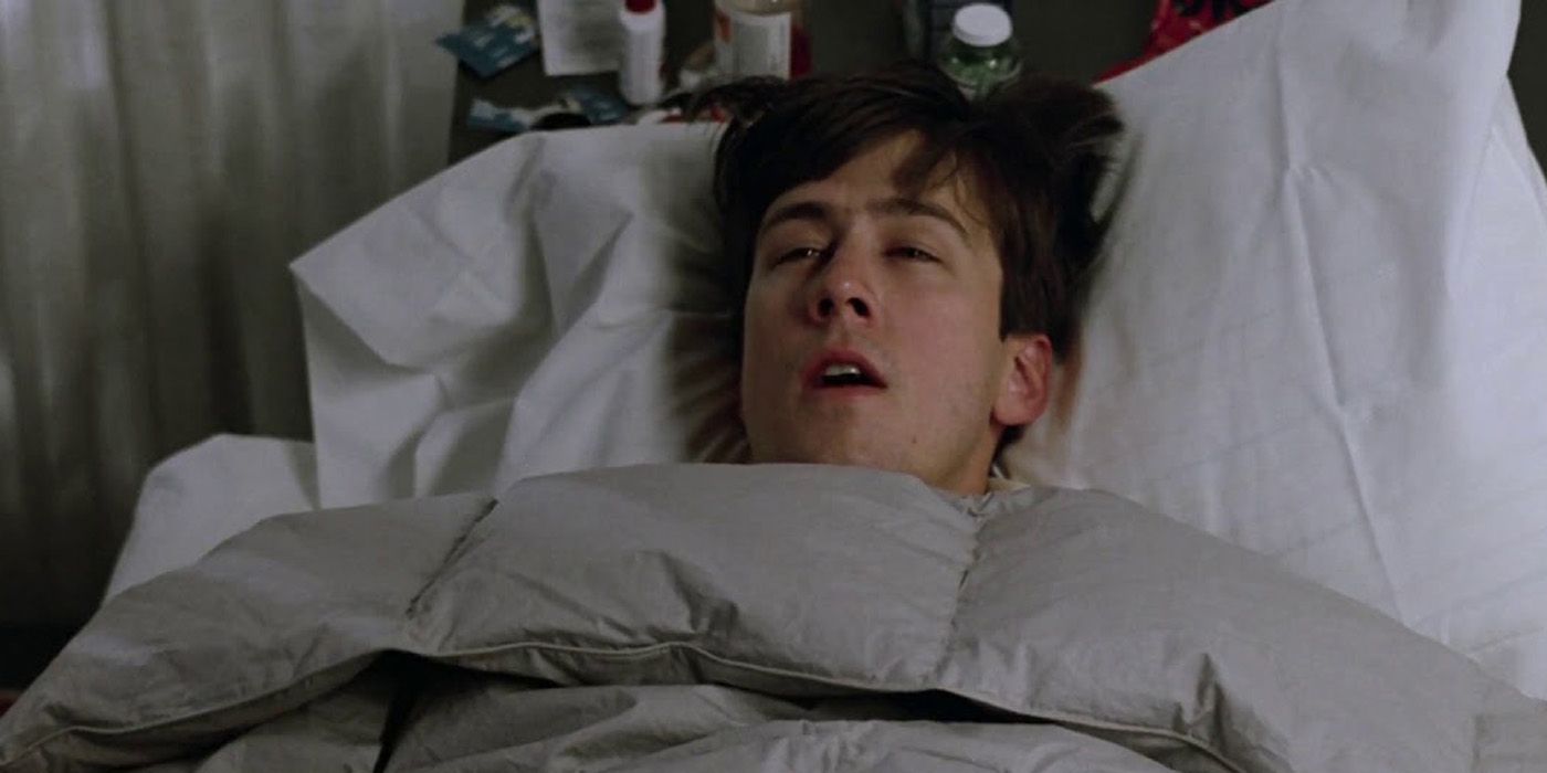 Cameron in bed in Ferris Bueller's Day Off