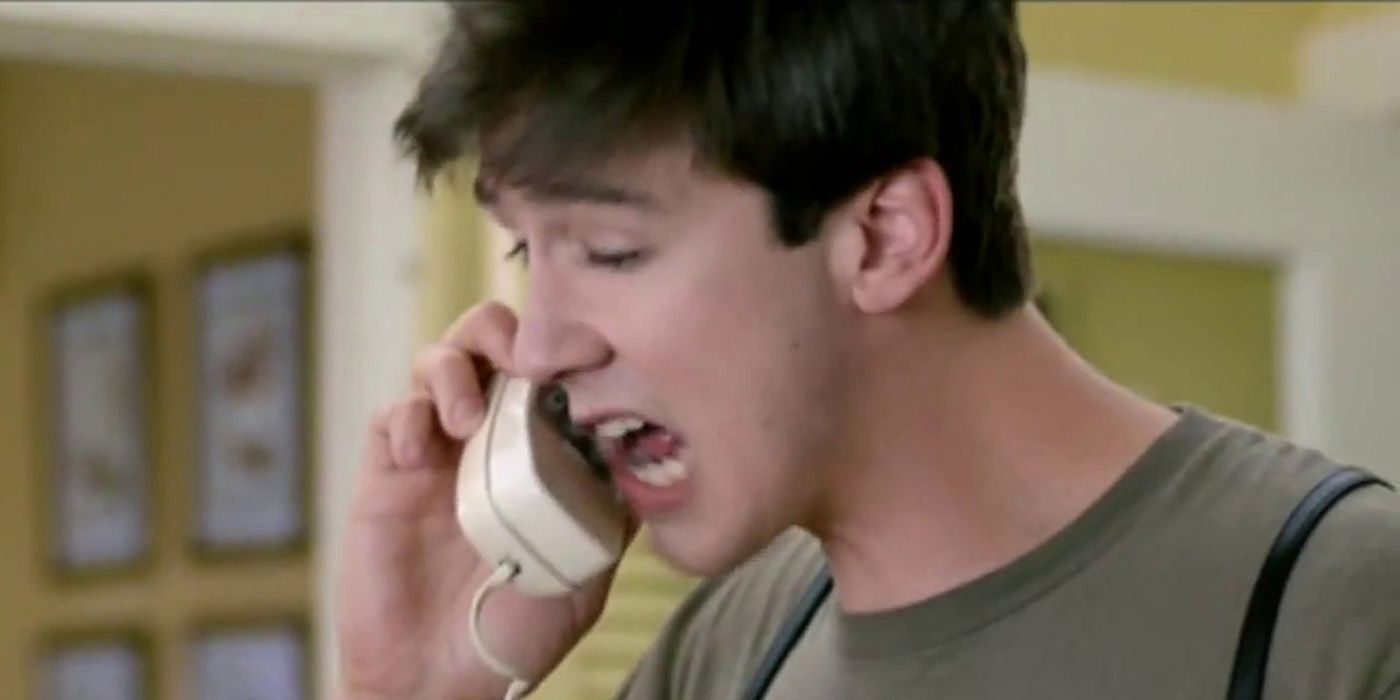 Cameron on the phone in Ferris Bueller's Day Off