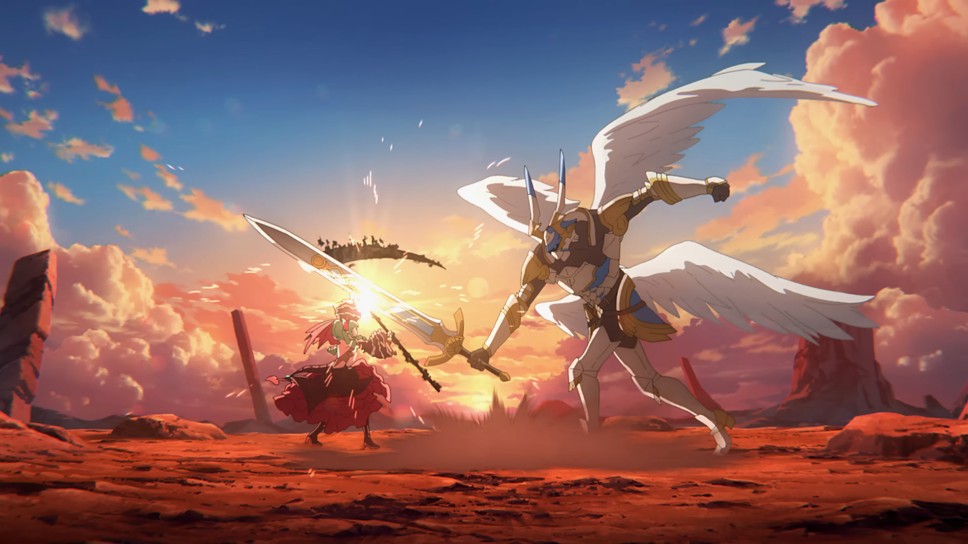 Screenshot from PV animated by Andraft, with direction from Ryu Nakayama