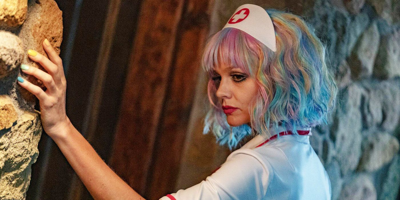 Cassie dressed as a nurse in Promising Young Woman