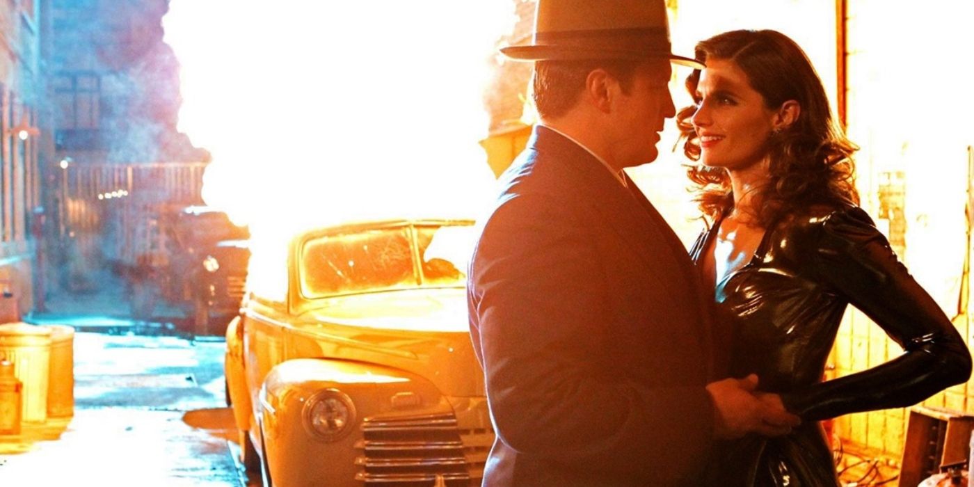 Castle and Beckett in Castle season 4 episode Blue Butterfly