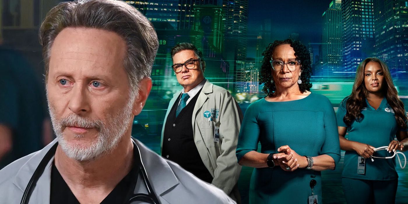A composite image of characters from Chicago Med