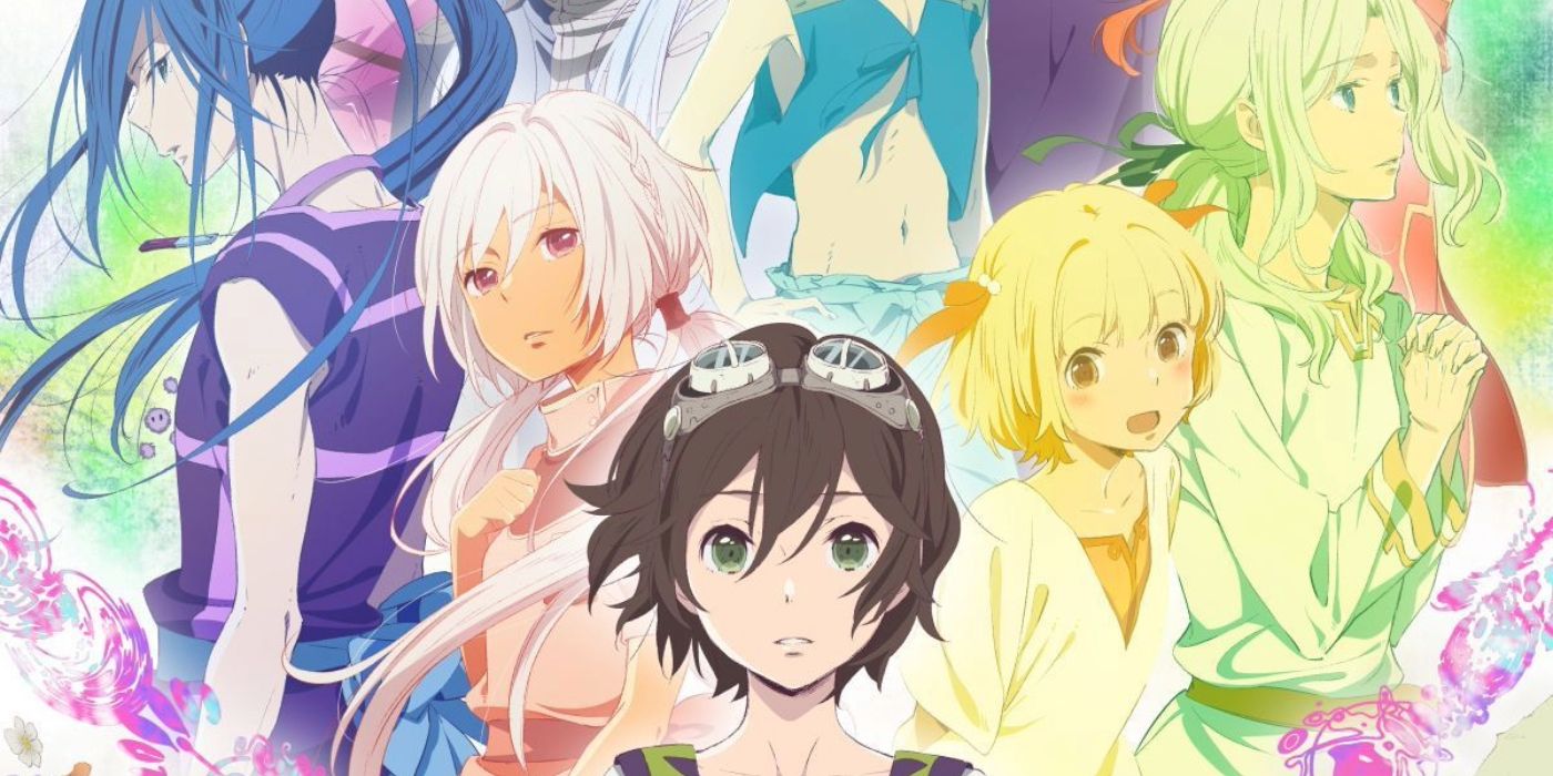 Children of the Whales cast, including main characters Ouni, Chakuro, and Lykos posing in promotional image