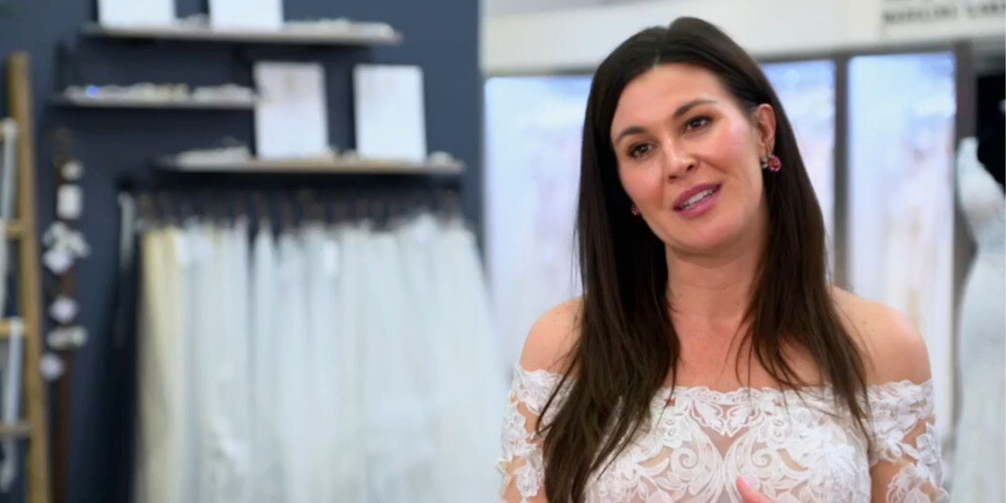 Chloe Brown from Married at First Sight season 17 in wedding dress for interview