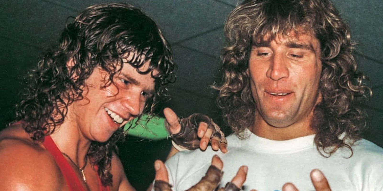 A photo of Chris and Kerry Von Erich featured in the Vice docuseries Dark Side Of The Ring.