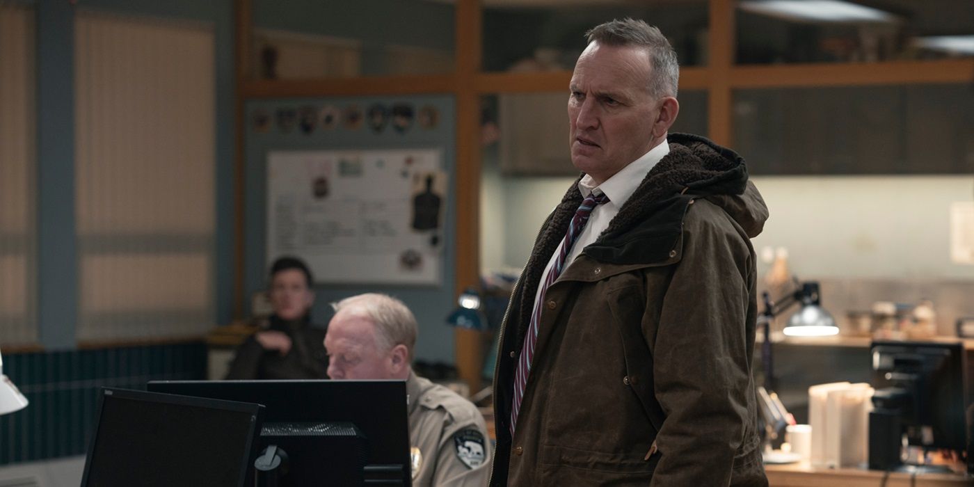 Christopher Eccleston as Ted in True Detective Night Country