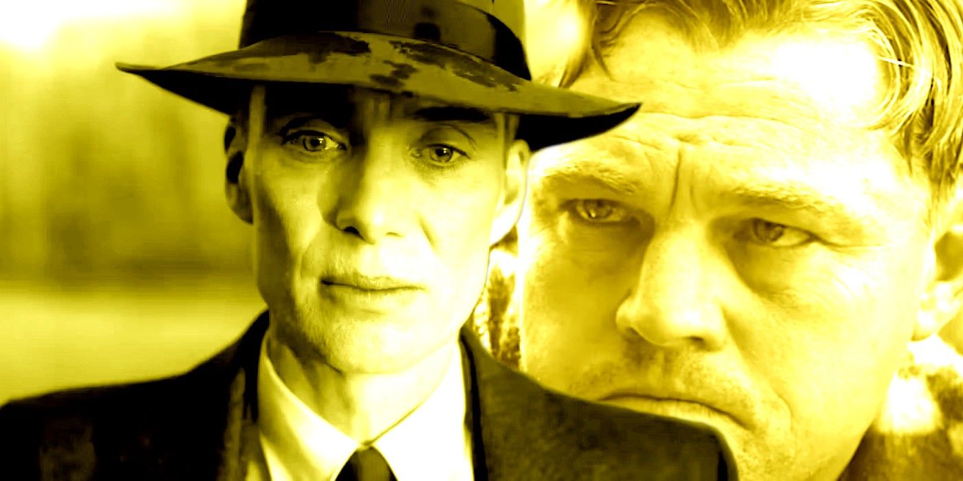 Cillian Murphy as Oppenheimer and Leonardo di Caprio in Killers of the Flower Moon