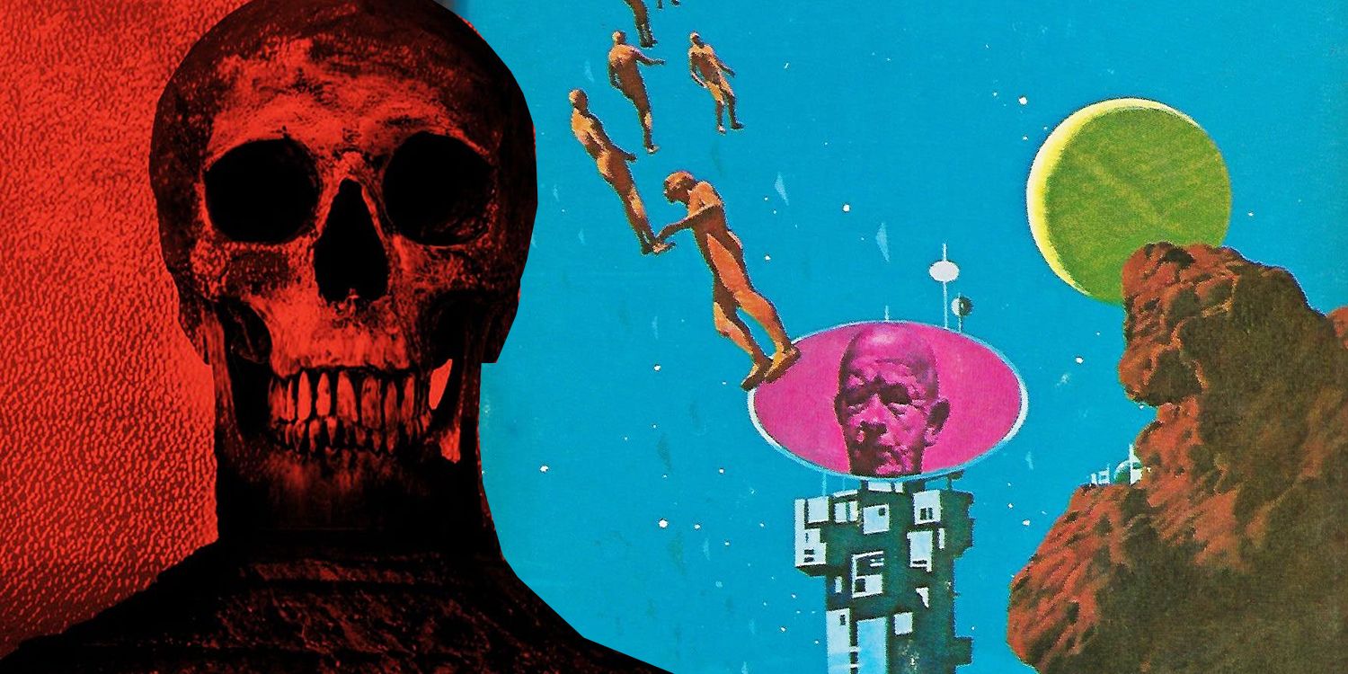 Custom collage featuring cover art work from the novels Blood Meridian by Cormac McCarthy, and To Your Scattered Bodies Go by Philip Jose Farmer.