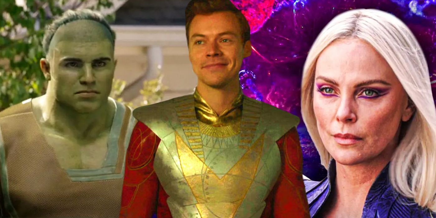 Eros from Eternals between Skaar from She-Hulk and Clea from Doctor Strange 2