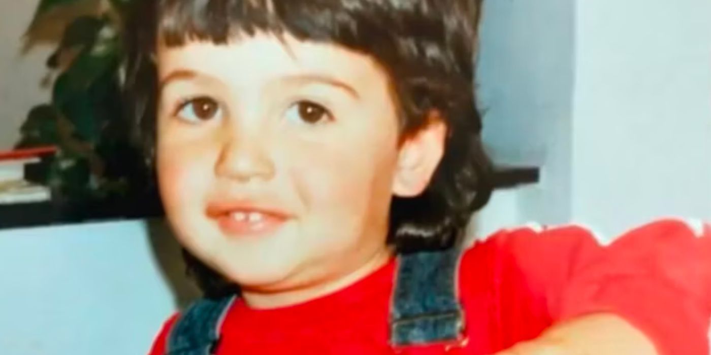 Cleo from 90 Day Fiance as a little boy wearing a red sweater before transition