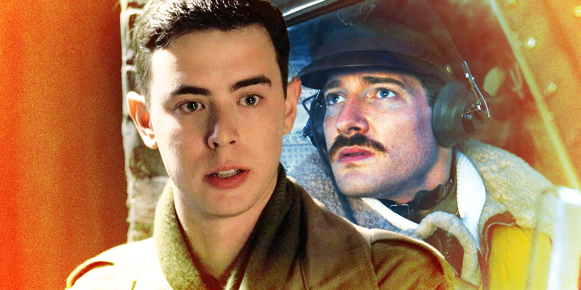 Colin Hanks in Band of Brothers and Sawyer Spielberg in Masters of the Air