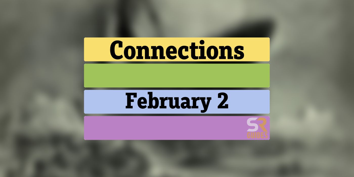 Connections February 2 Grid with the answers removed to avoid spoilers