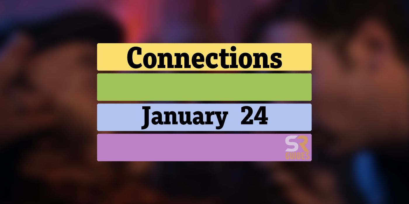 Connections January 24 Grid with the answers removed to avoid spoilers