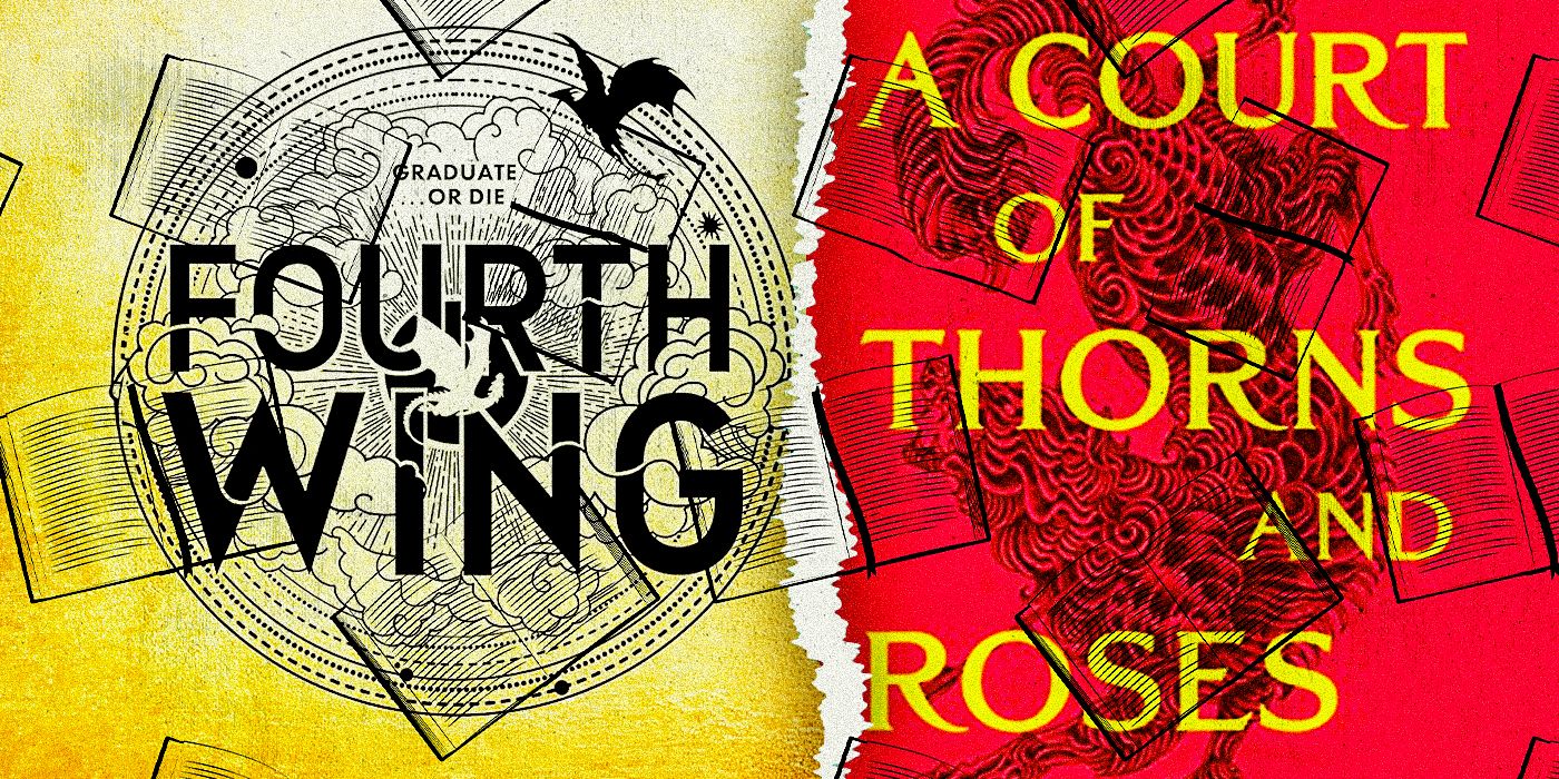 Cover book of ACOTAR & Fourth Wing