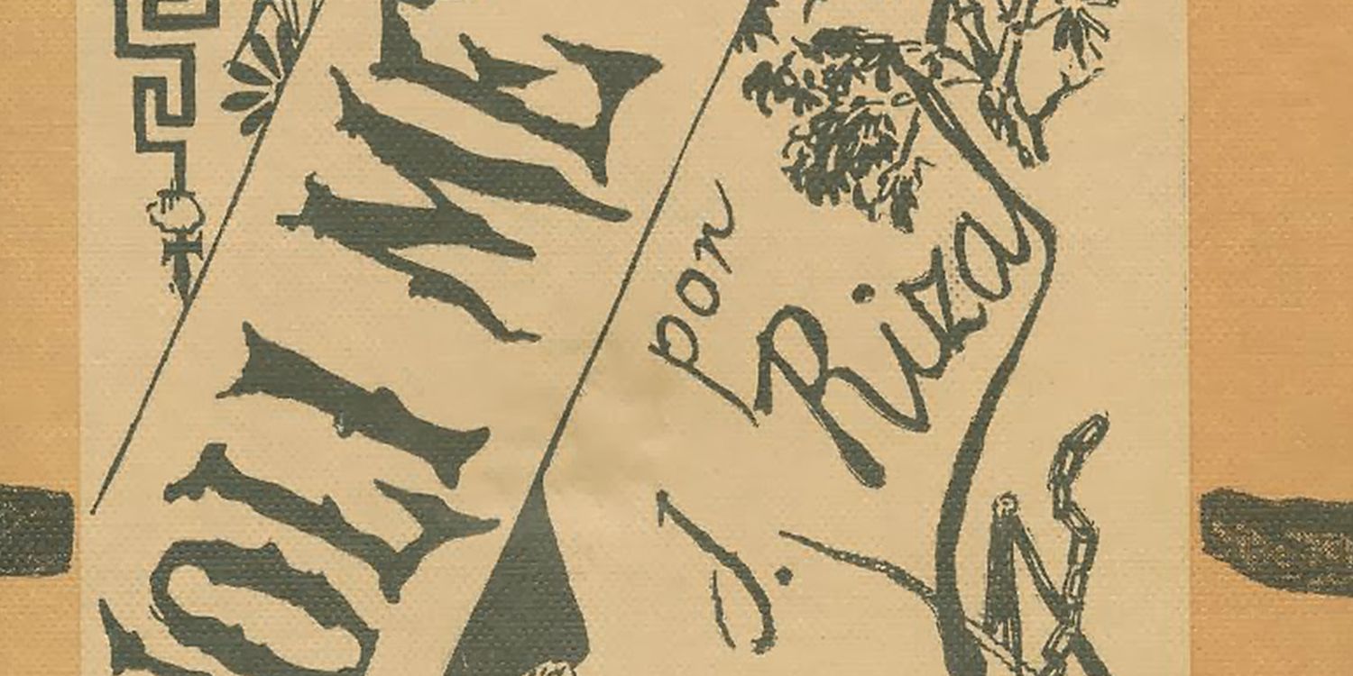 Cropped image of the cover art for Noli Me Tangere by Dr. Jose Rizal, showing his signature and part of the title.