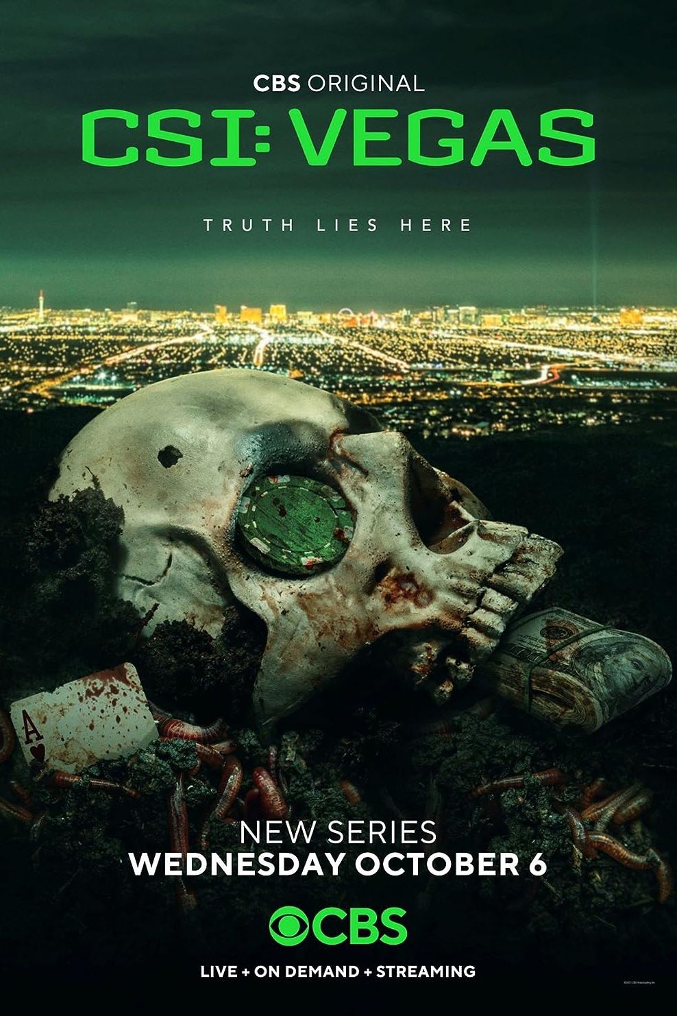 Cartel de la serie de televisión CSI Vegas