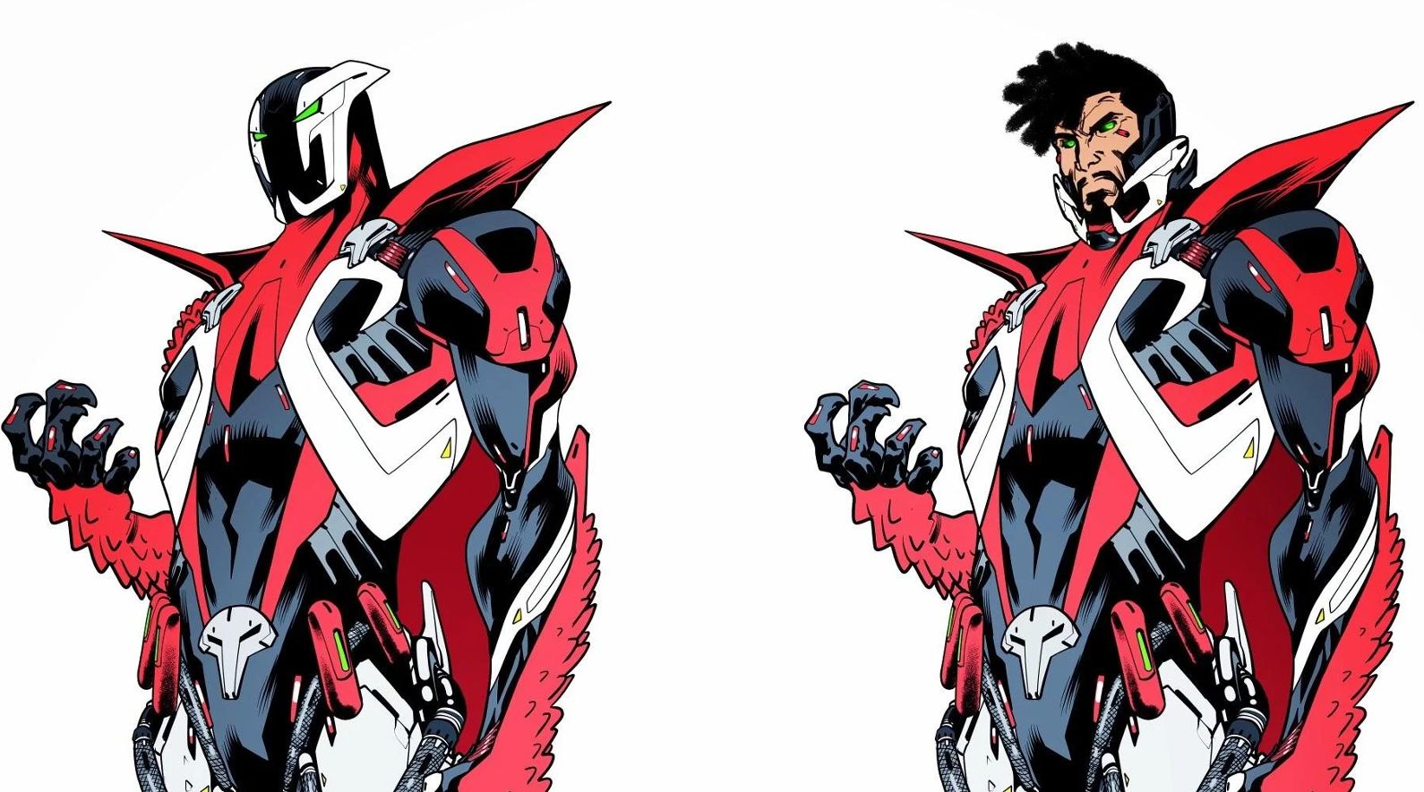 Ze Carlos concept art for the new futuristic version of Spawn