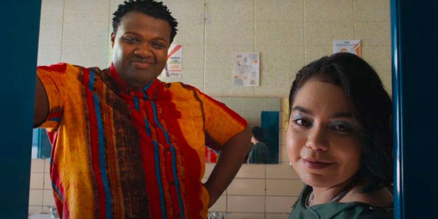 Jaquel Spivey as Damien and Auli'i Cravalho as Janis Mean Girls 2024