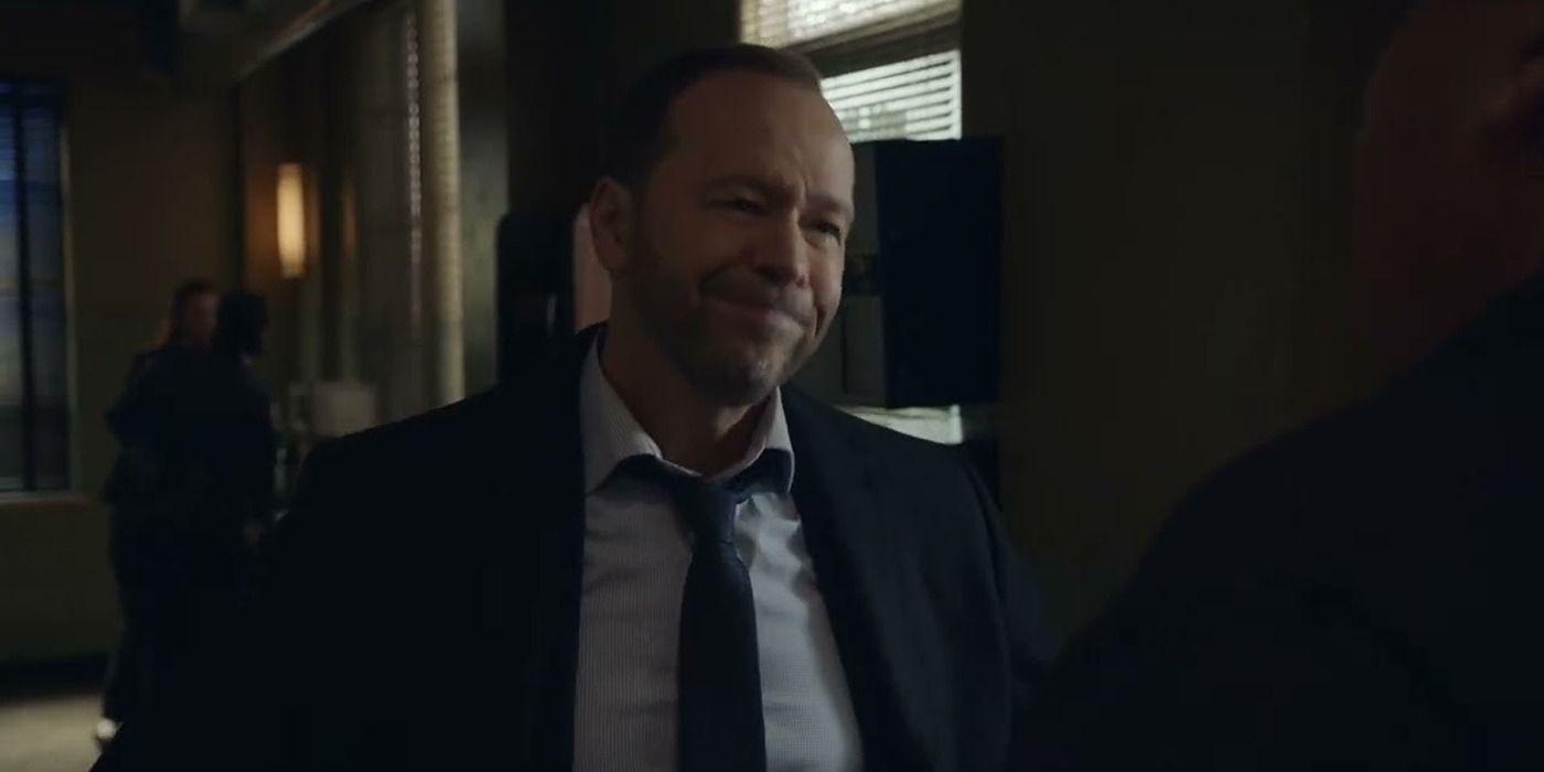Danny Reagan (Donny Wahlberg) smiling in Blue Bloods